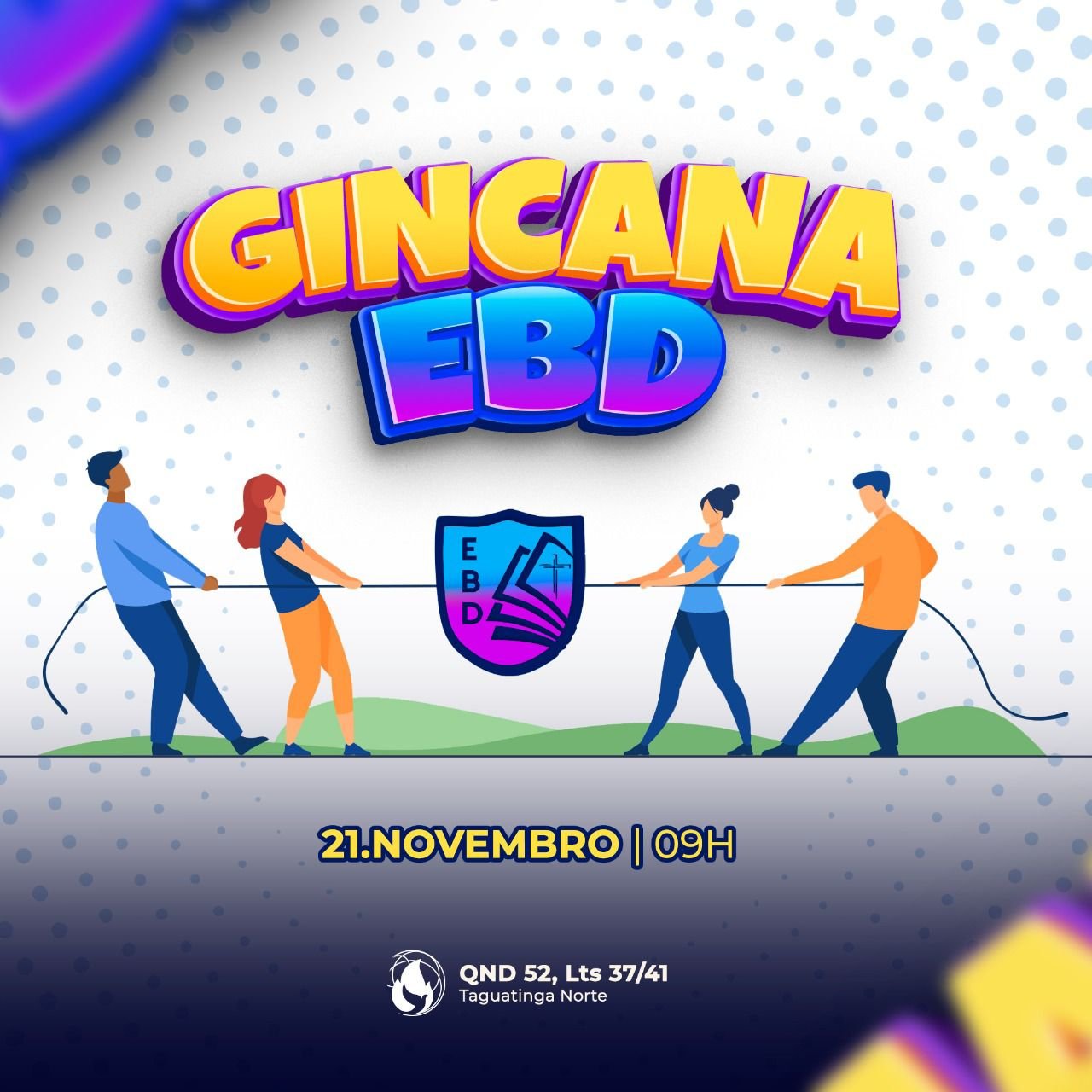 2º dia da nossa Gincana EBD!